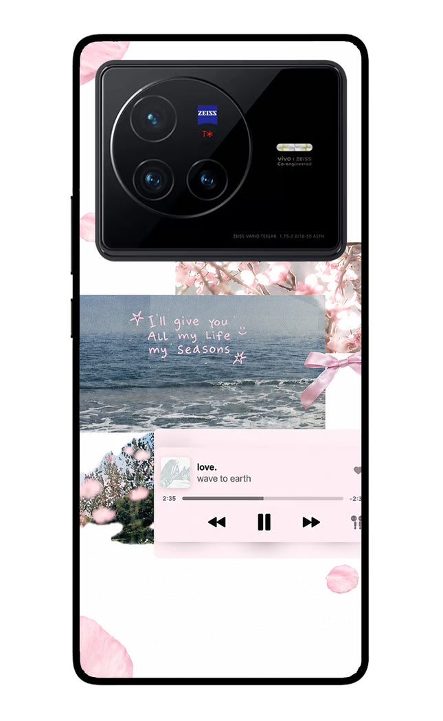 Wave to earth Vivo X80 Glass Case