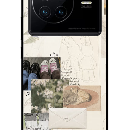Soft Aesthetic Vivo X80 Glass Case