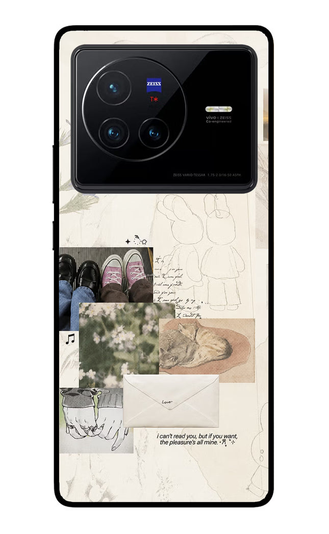 Soft Aesthetic Vivo X80 Glass Case