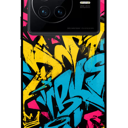 Graffiti Vibe Vivo X80 Glass Case