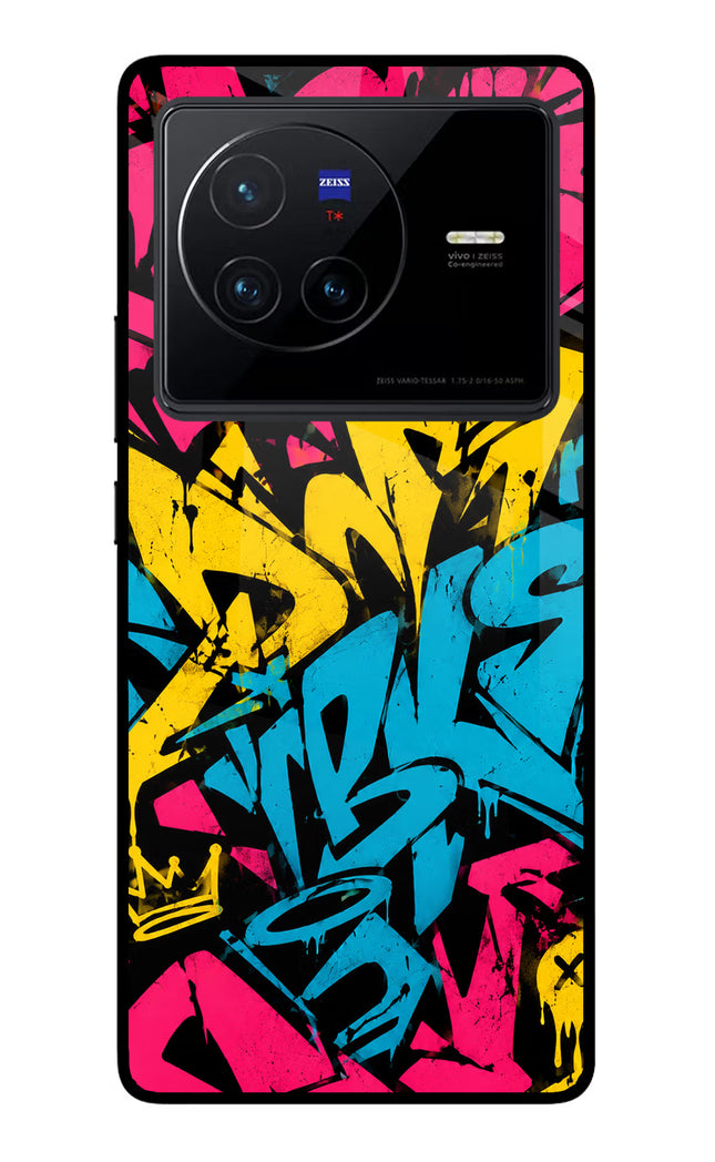 Graffiti Vibe Vivo X80 Glass Case