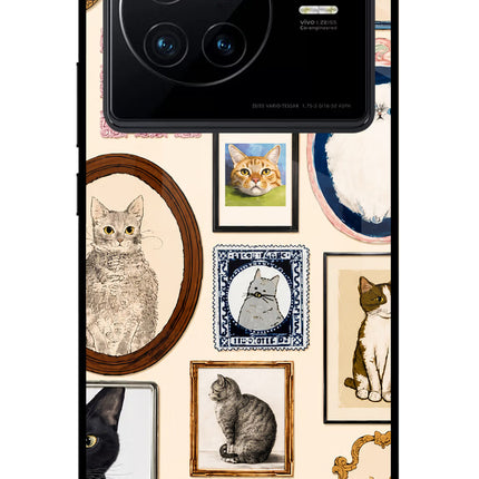 Mirror Cats Vivo X80 Glass Case