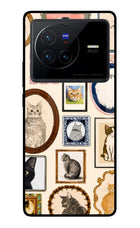 Mirror Cats Vivo X80 Glass Case