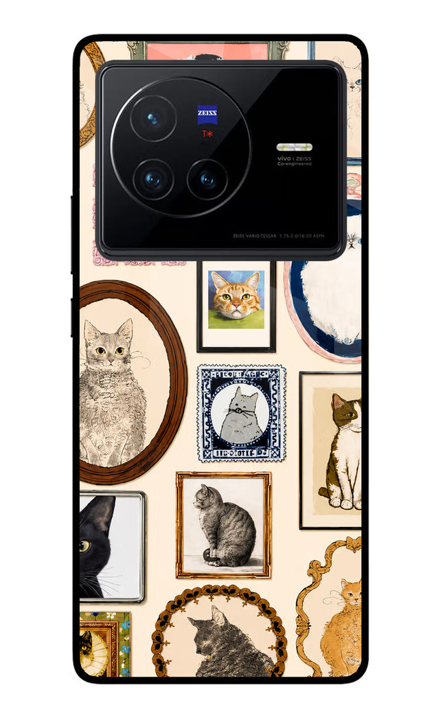 Mirror Cats Vivo X80 Glass Case