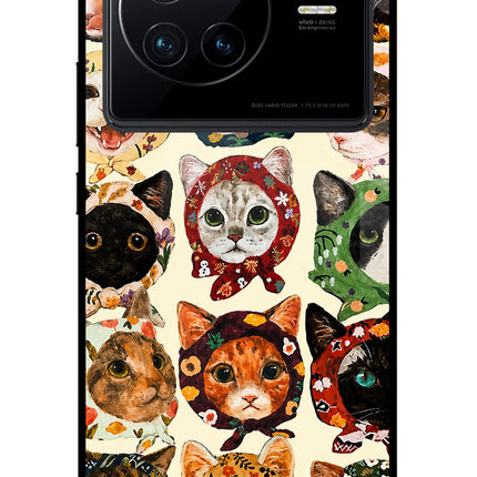 Cool Cat Vivo X80 Glass Case