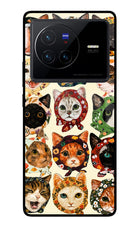 Cool Cat Vivo X80 Glass Case