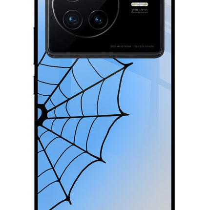 Blue Web Vivo X80 Glass Case