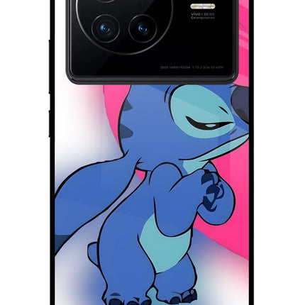 Stitch Hug Vivo X80 Glass Case