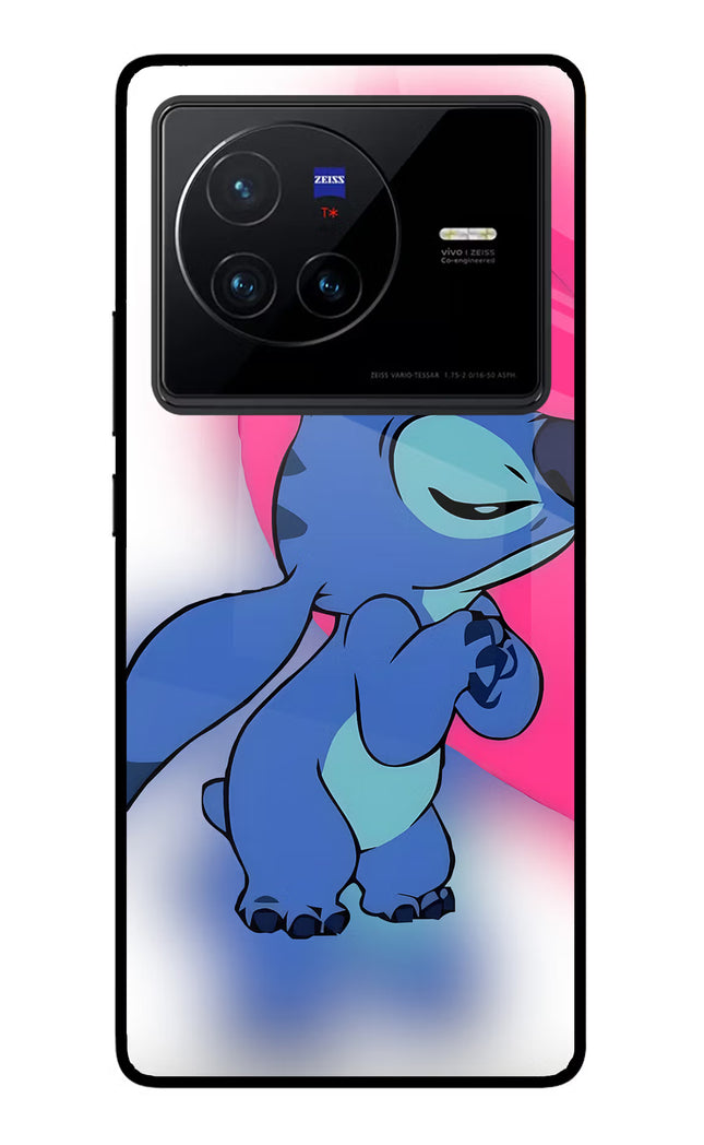 Stitch Hug Vivo X80 Glass Case
