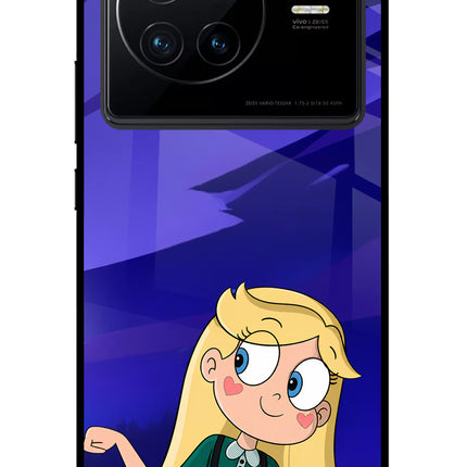 Star Glow Vivo X80 Glass Case