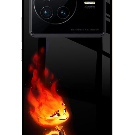 Ember Flame Vivo X80 Glass Case