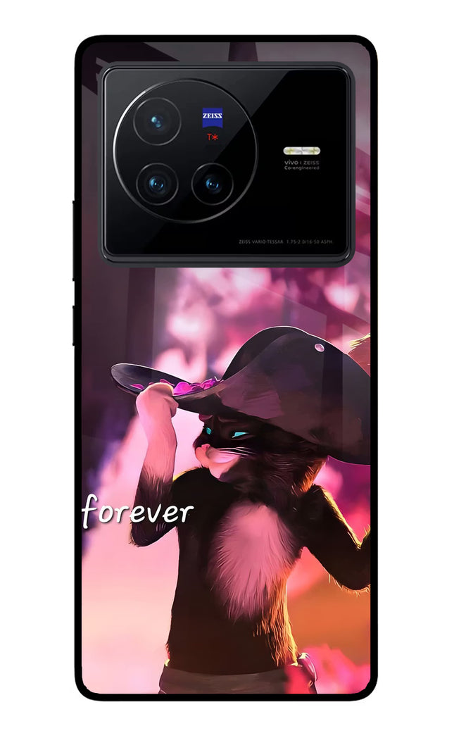 Forever Cat Vivo X80 Glass Case