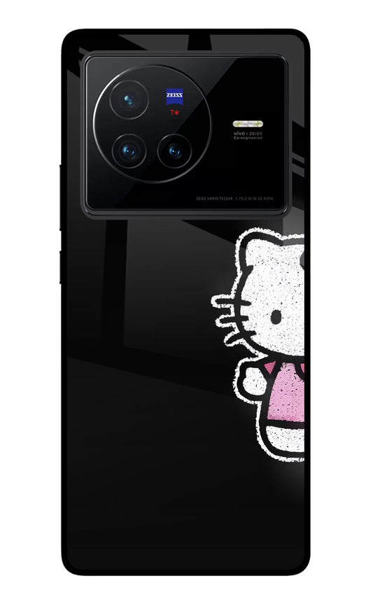 Kitty Charm Vivo X80 Glass Case