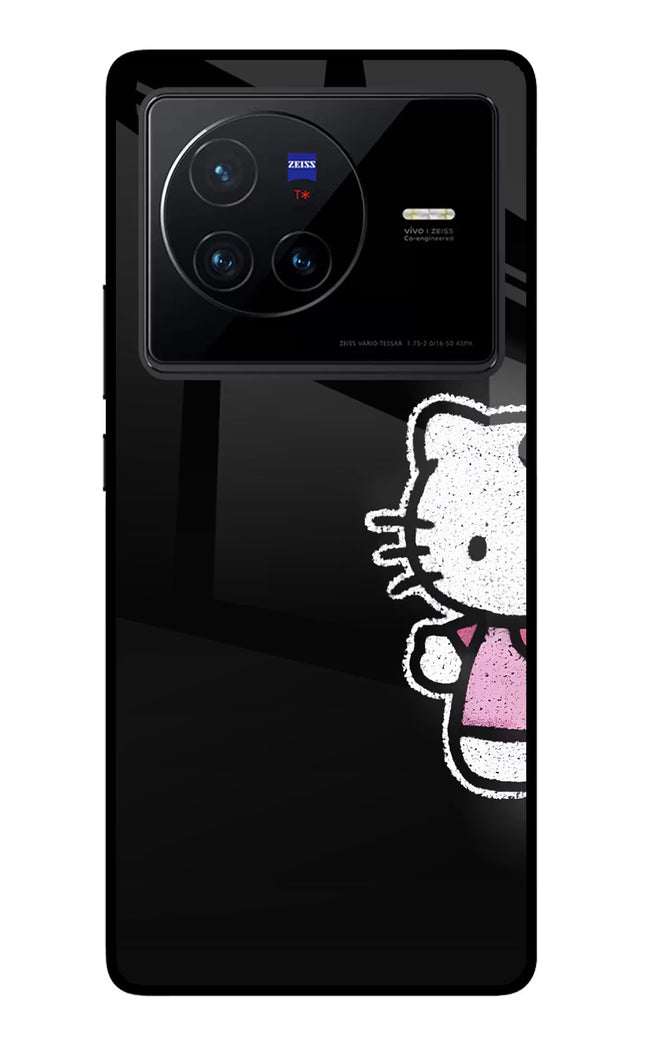 Kitty Charm Vivo X80 Glass Case