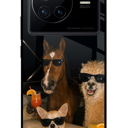 Party Squad Vivo X80 Glass Case