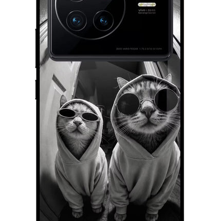 Hood Cats Vivo X80 Glass Case