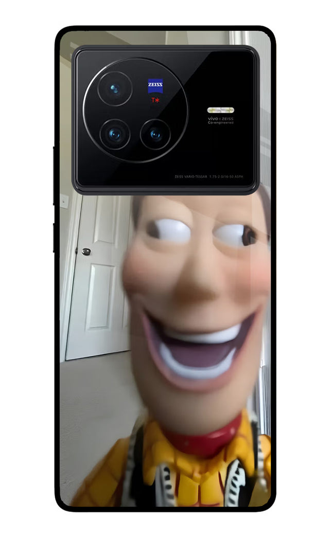 Side Eye Woody Vivo X80 Glass Case