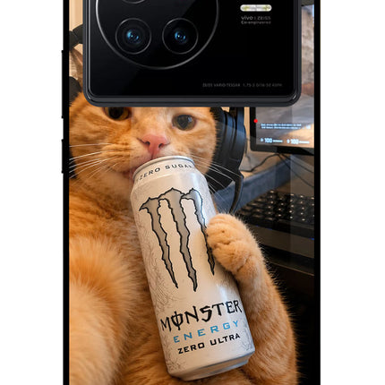 Gamer Cat Energy Vivo X80 Glass Case