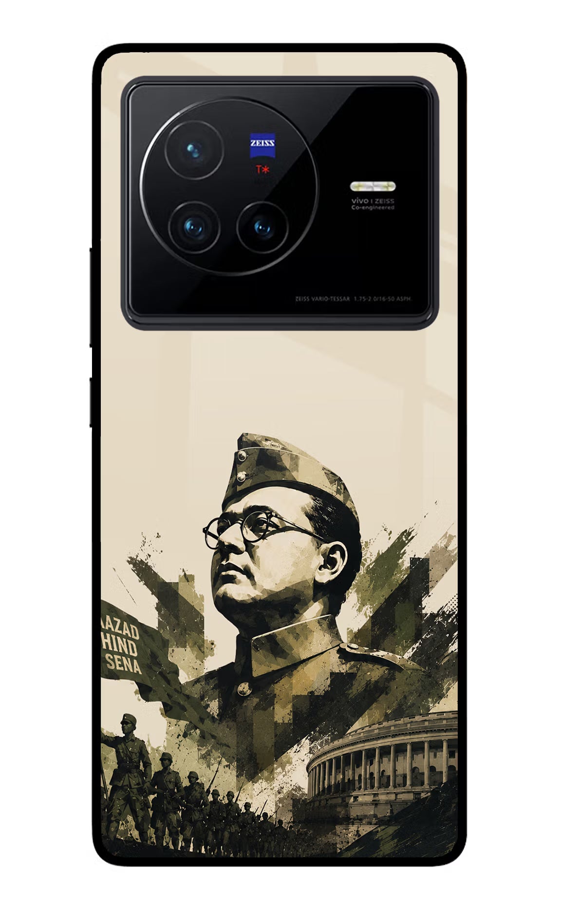 Netaji Rising Vivo X80 Glass Case