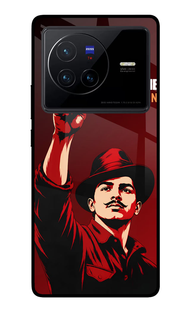 Bhagat Singh Revolution Vivo X80 Glass Case