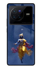 Cosmic Krishna Vivo X80 Glass Case