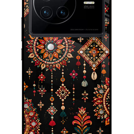 Boho Noir Vivo X80 Glass Case