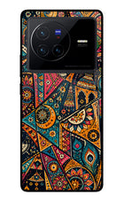 Folk Print Vivo X80 Glass Case