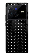 White Dots Vivo X80 Glass Case