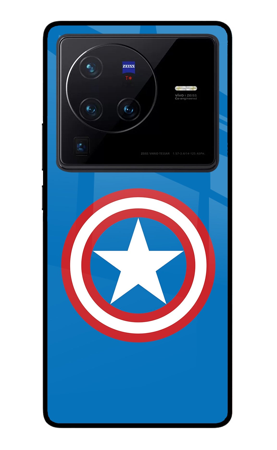 Captain America Logo Vivo X80 Pro Glass Case
