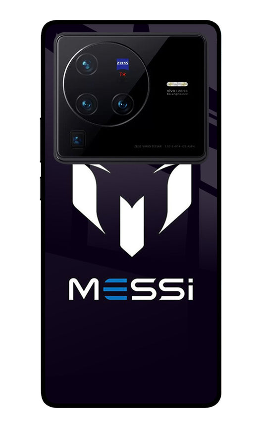 Messi Logo Vivo X80 Pro Glass Case