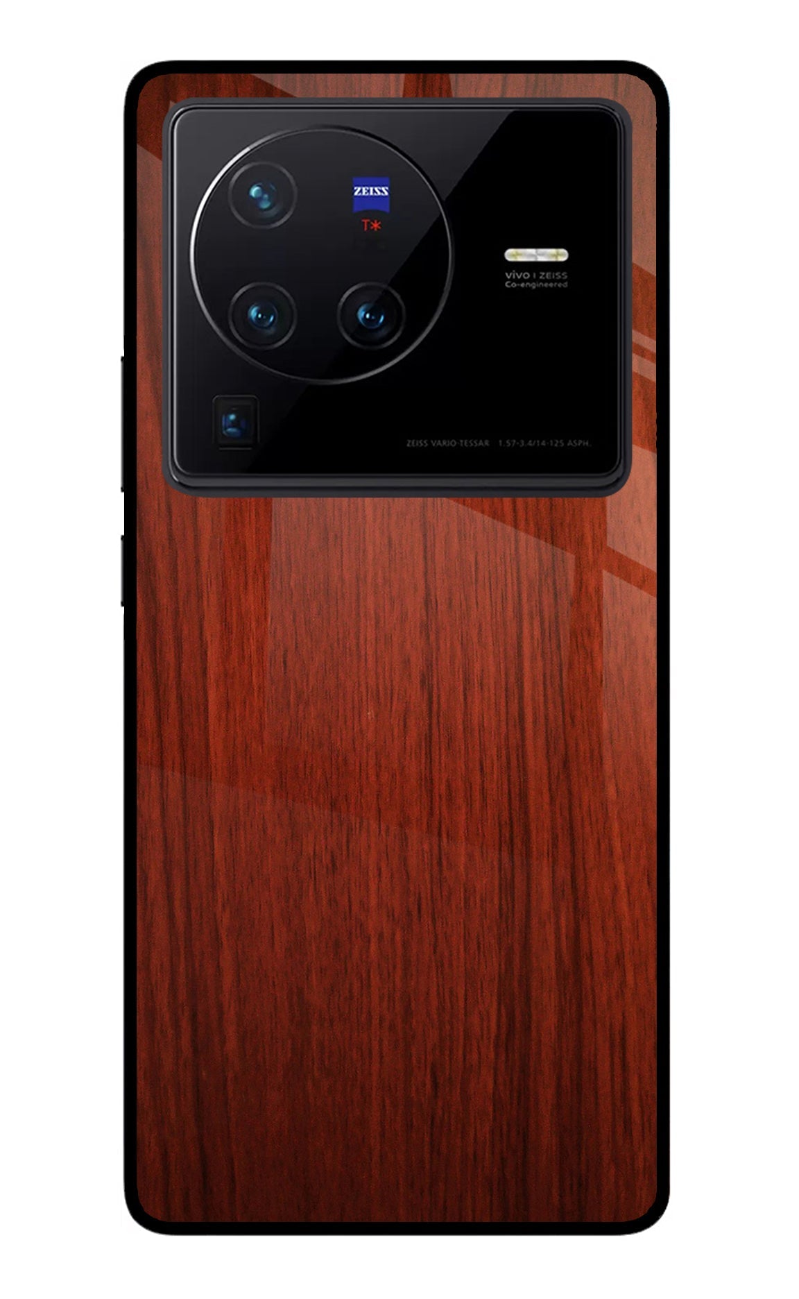 Wooden Plain Pattern Vivo X80 Pro Back Cover