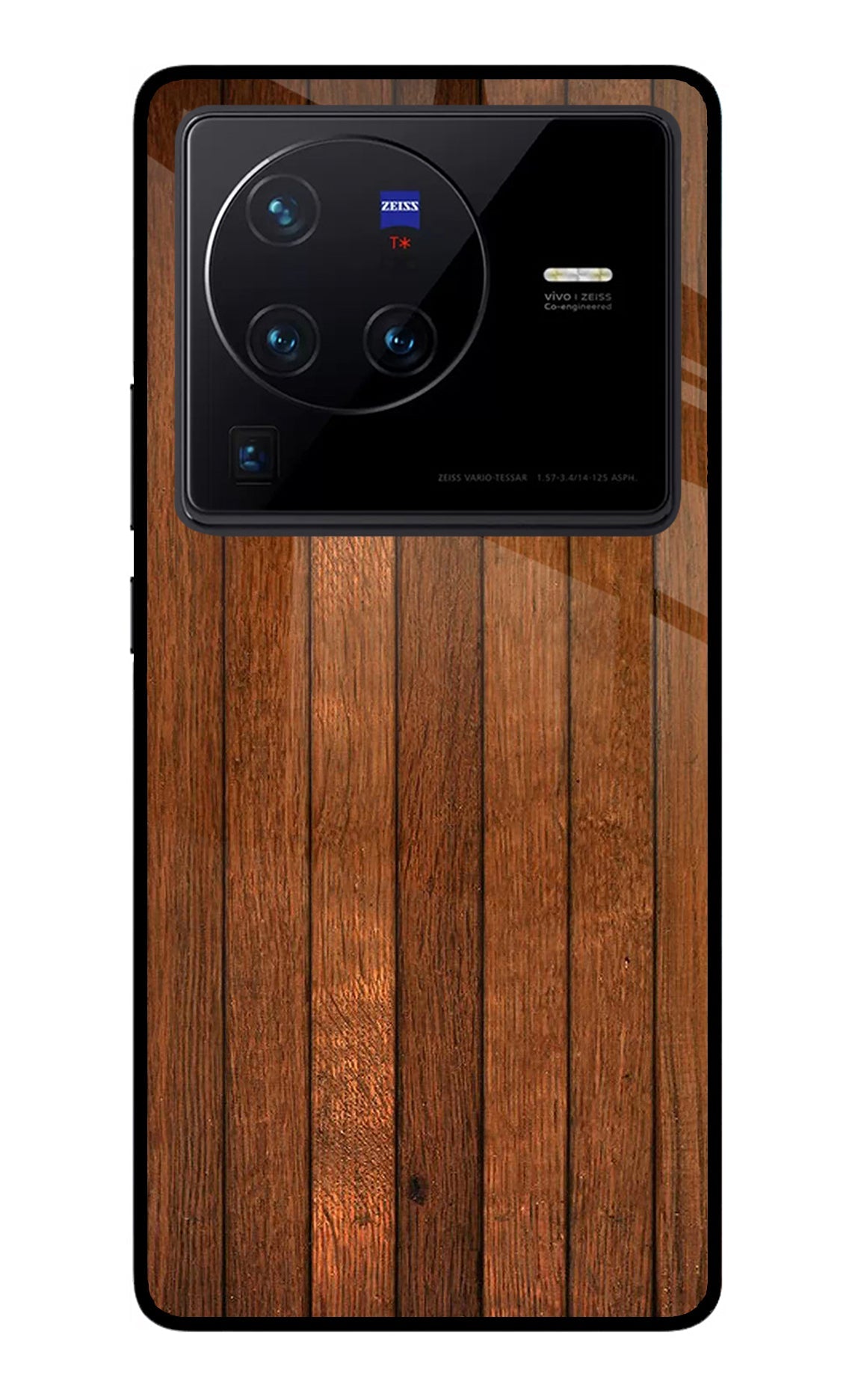 Wooden Artwork Bands Vivo X80 Pro Back Cover