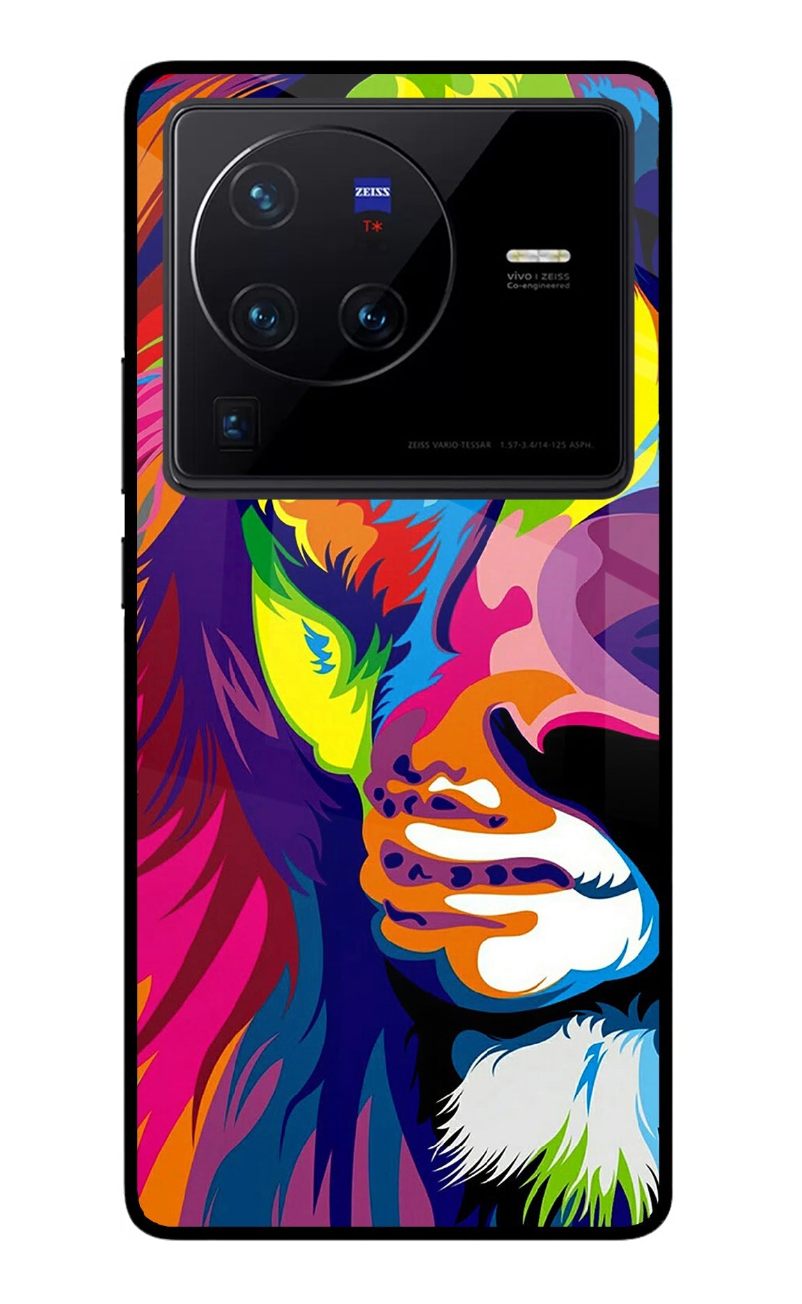 Lion Half Face Vivo X80 Pro Back Cover