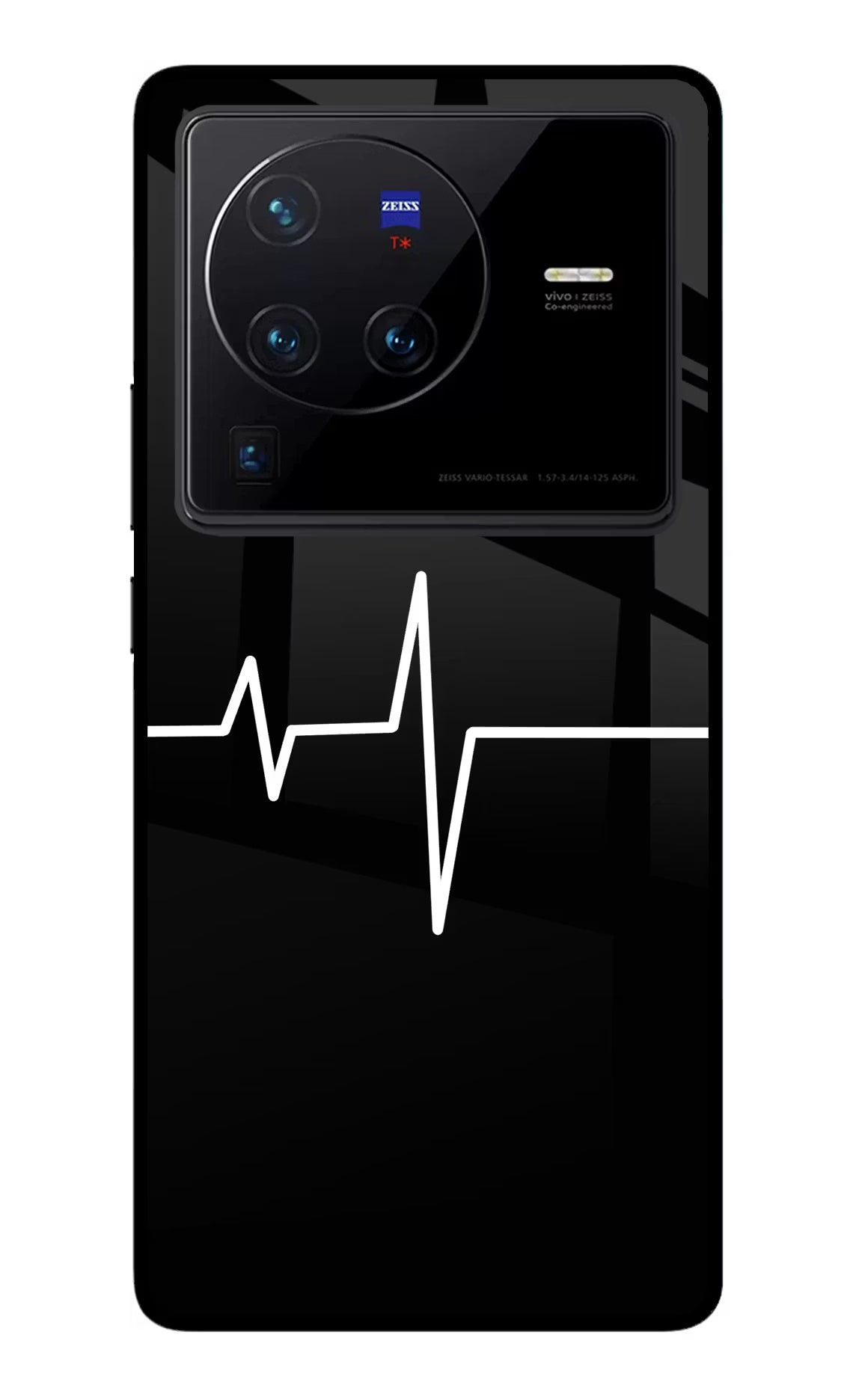 Heart Beats Vivo X80 Pro Glass Case Back Cover by Casekaro