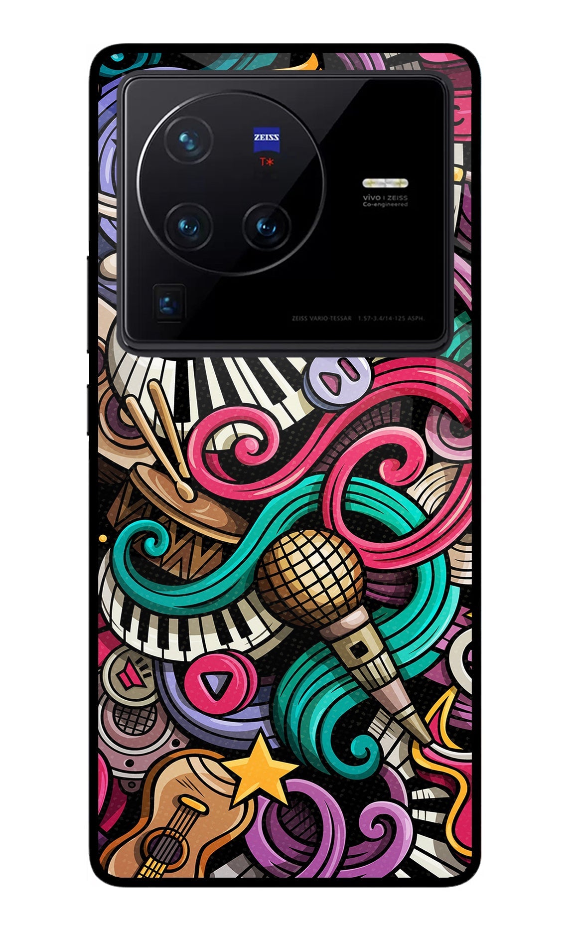 Music Abstract Vivo X80 Pro Back Cover