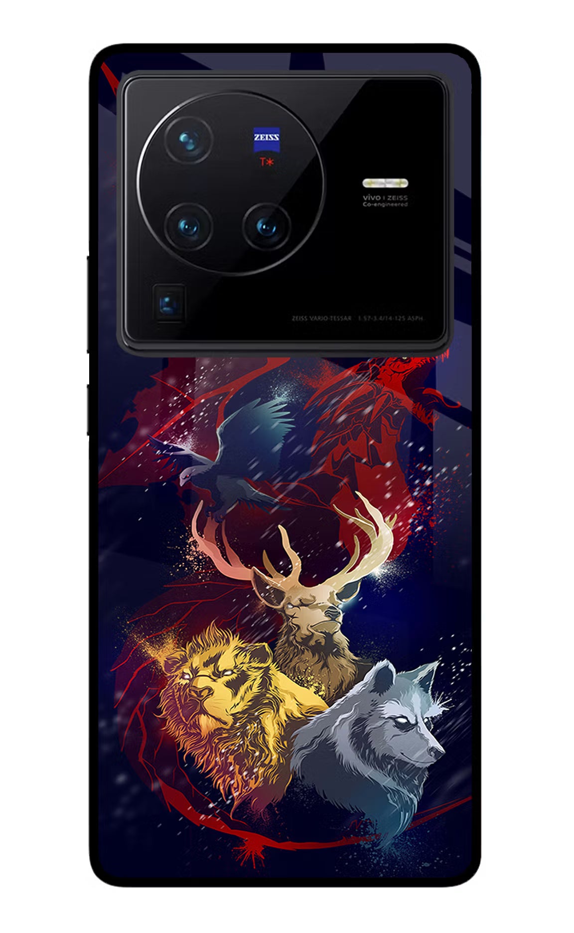 Game Of Thrones Vivo X80 Pro Glass Case Back Cover by Casekaro