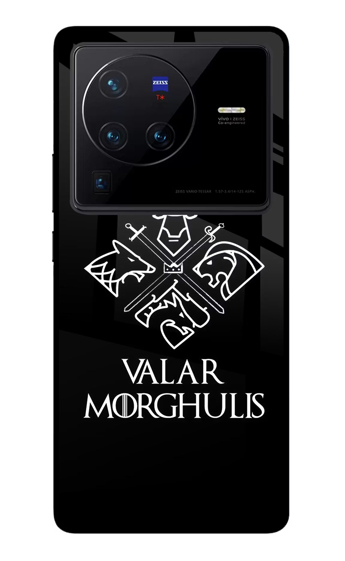 Valar Morghulis | Game Of Thrones Vivo X80 Pro Glass Case Back Cover by Casekaro