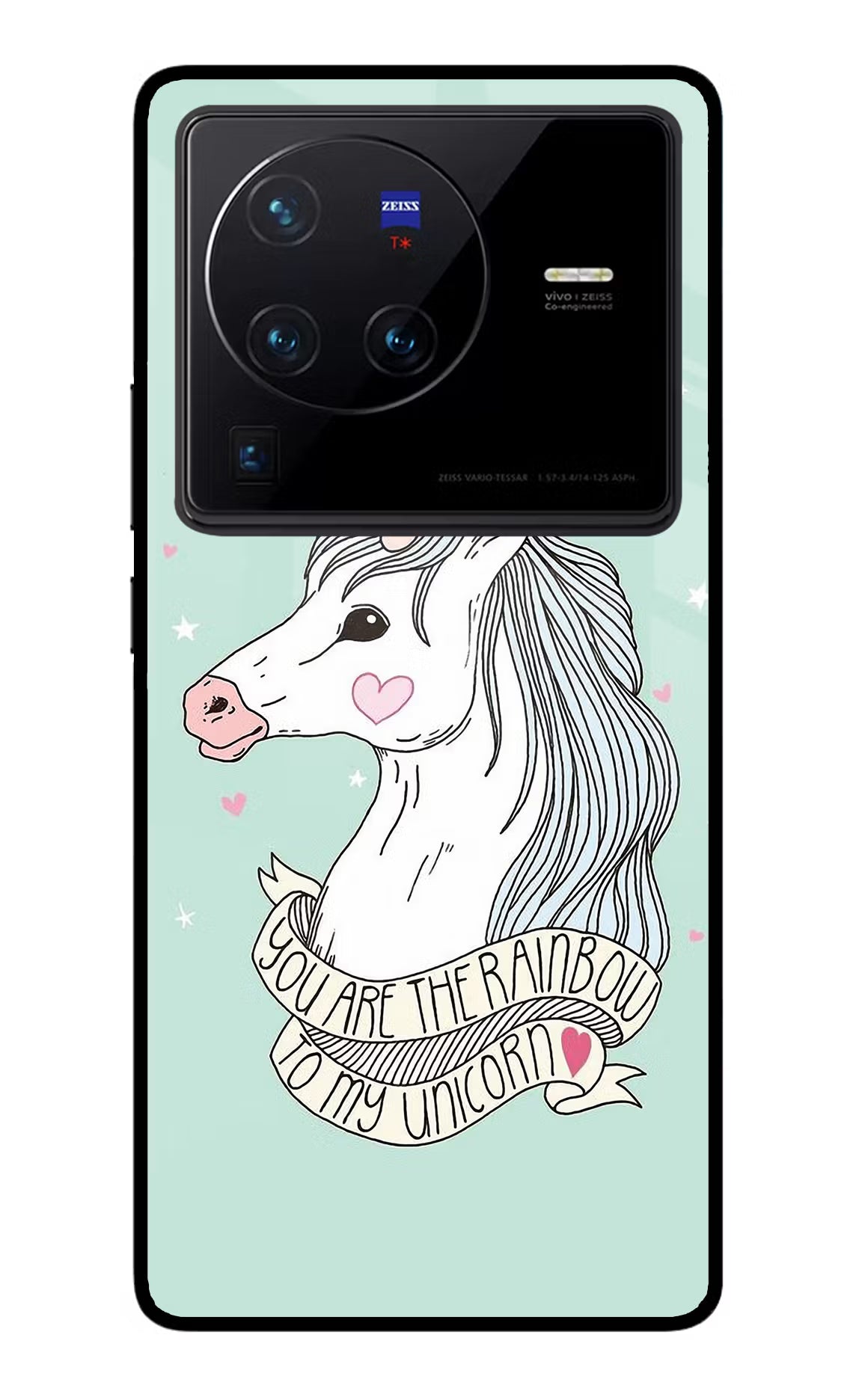 Unicorn Wallpaper Vivo X80 Pro Glass Case Back Cover by Casekaro