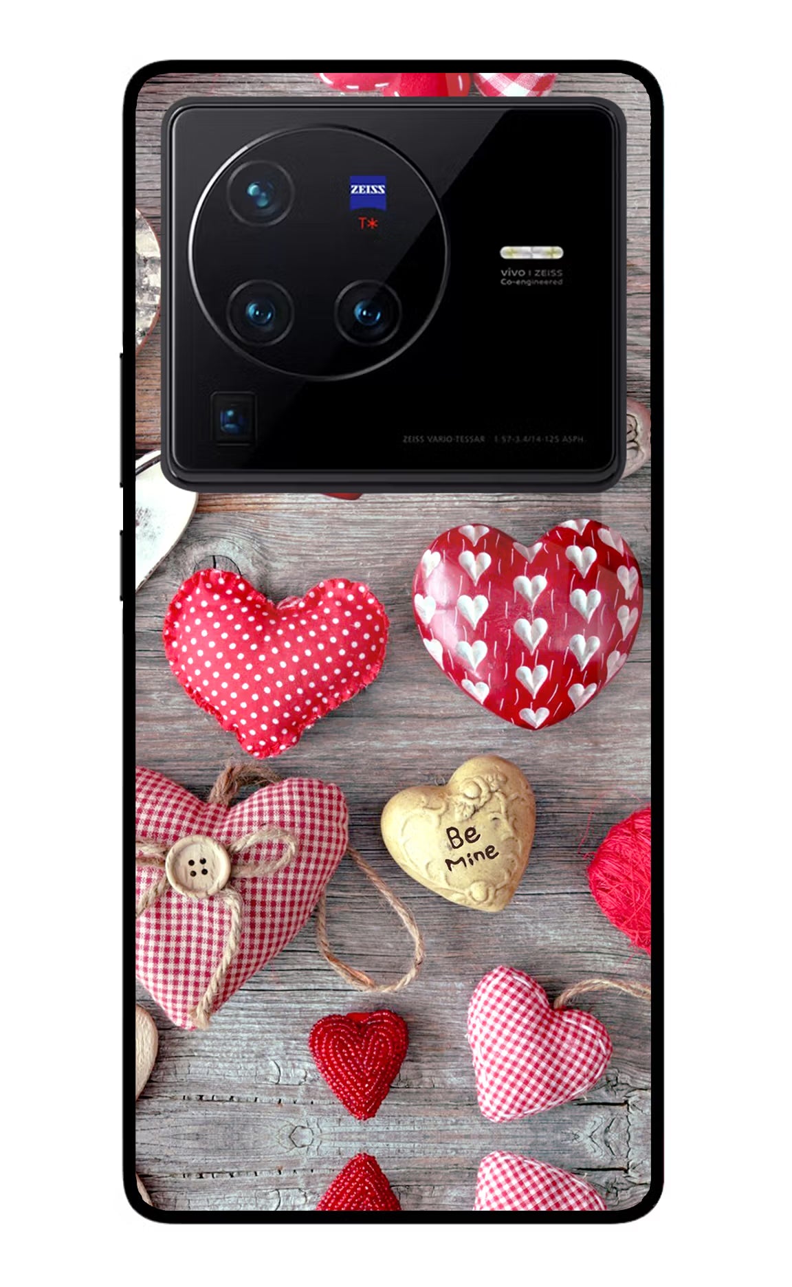 Love Wallpaper Vivo X80 Pro Glass Case Back Cover by Casekaro