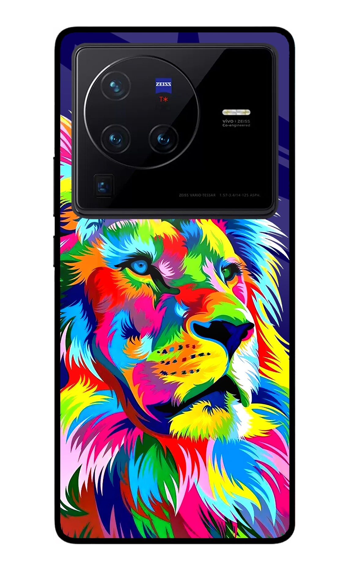 Vector Art Lion Vivo X80 Pro Back Cover