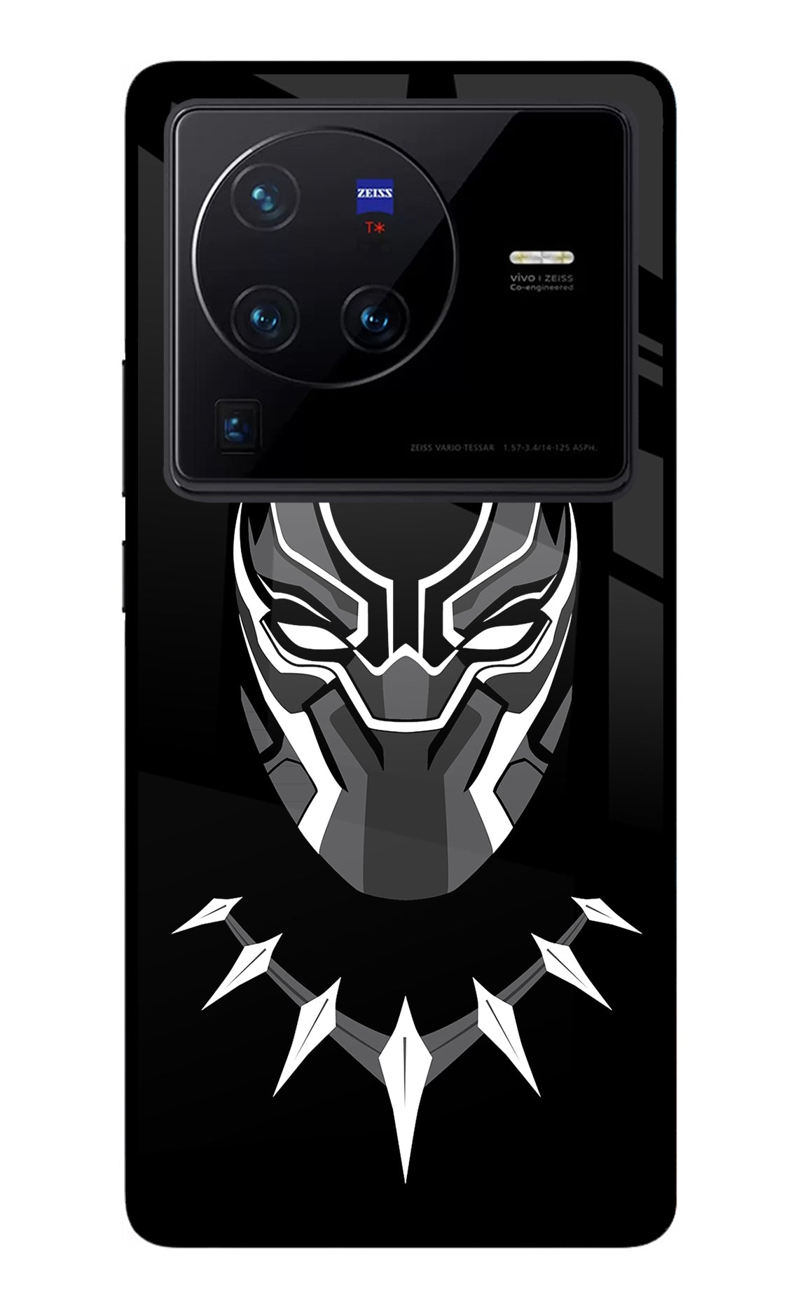 Black Panther Vivo X80 Pro Glass Case