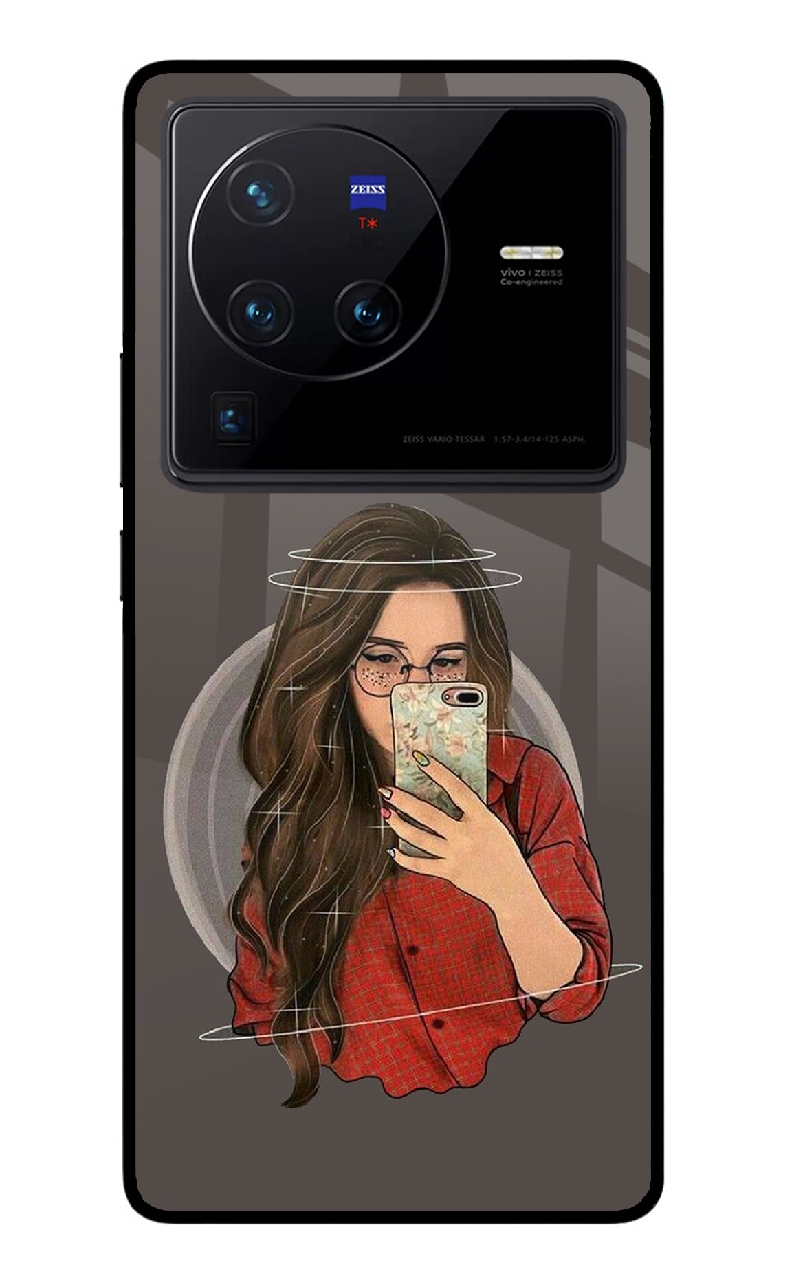 Selfie Queen Vivo X80 Pro Glass Case