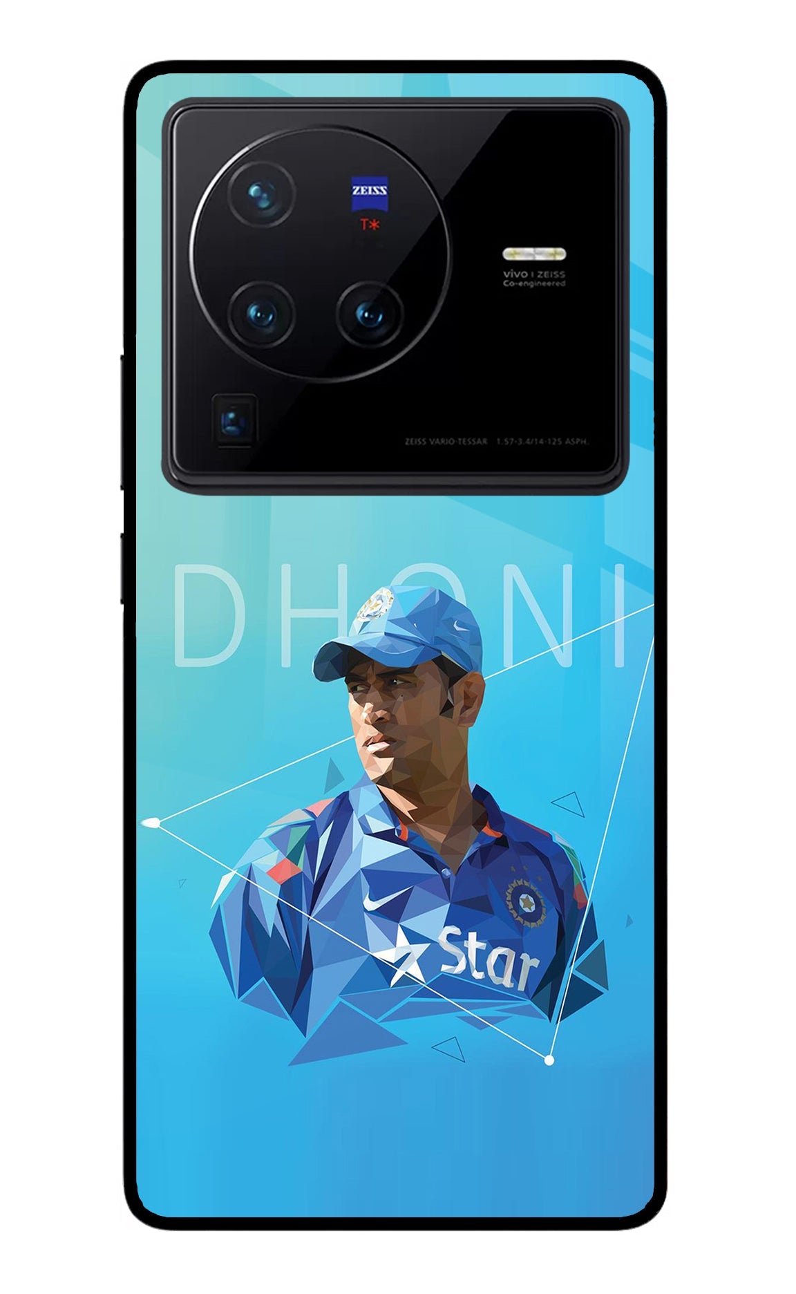 Dhoni Artwork Vivo X80 Pro Back Cover