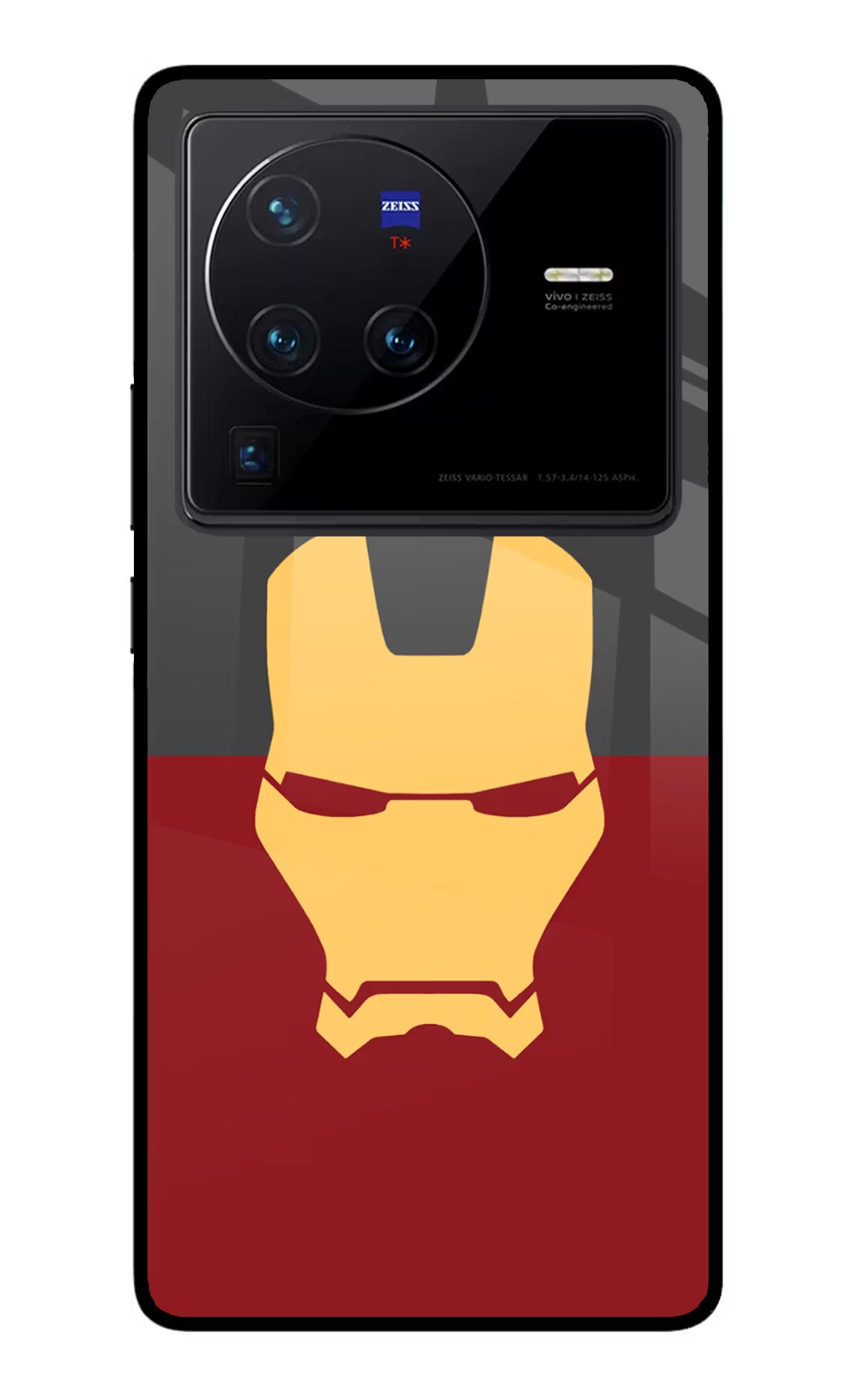 Ironman Vivo X80 Pro Glass Case Back Cover by Casekaro