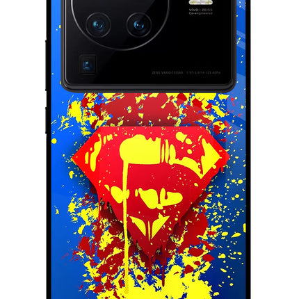 Superman logo Vivo X80 Pro Glass Case