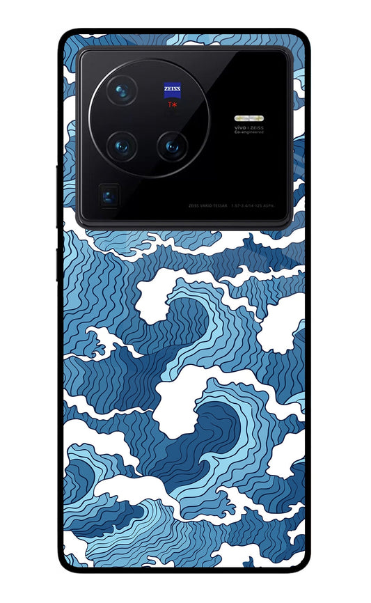 Blue Waves Vivo X80 Pro Glass Case