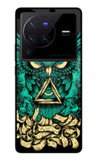 Green Owl Vivo X80 Pro Glass Case