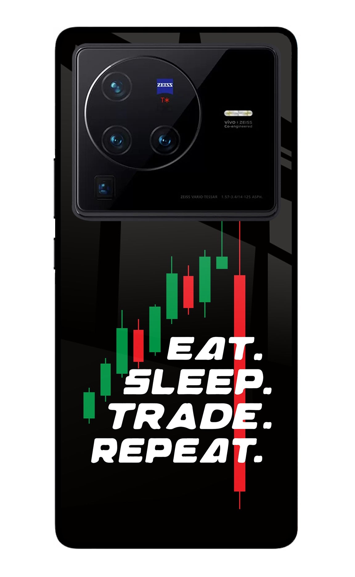 Eat Sleep Trade Repeat Vivo X80 Pro Back Cover