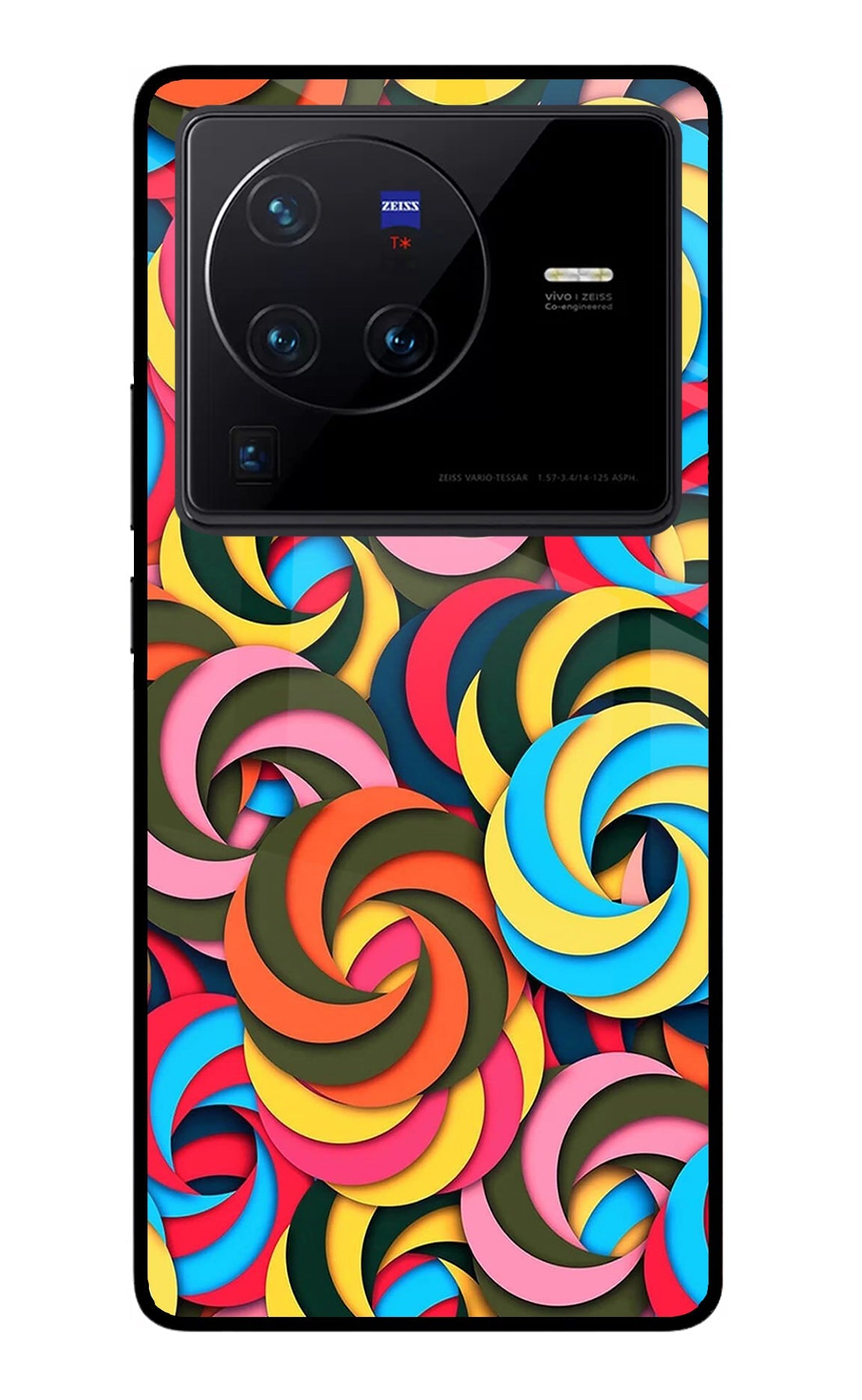 Spiral Pattern Vivo X80 Pro Back Cover