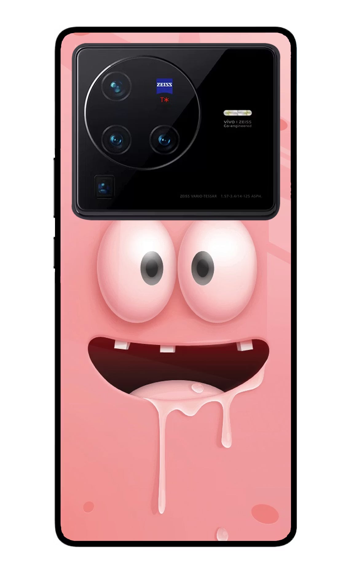 Sponge 2 Vivo X80 Pro Glass Case Back Cover by Casekaro